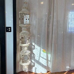 LARGE Vintage Shell Plant Hanger